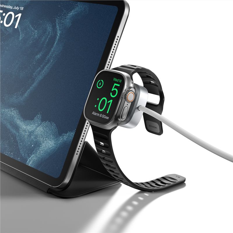 Cablu universal de incarcare Nomad pentru Apple Watch, 1.5m, alb (Cabluri, NM014667858) by www.silkase.ro
